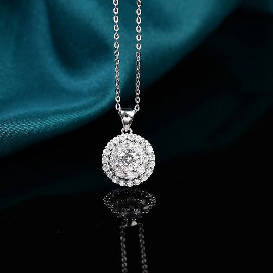 【#N03 turn lucky】S925 sterling silver moissanite customized necklace